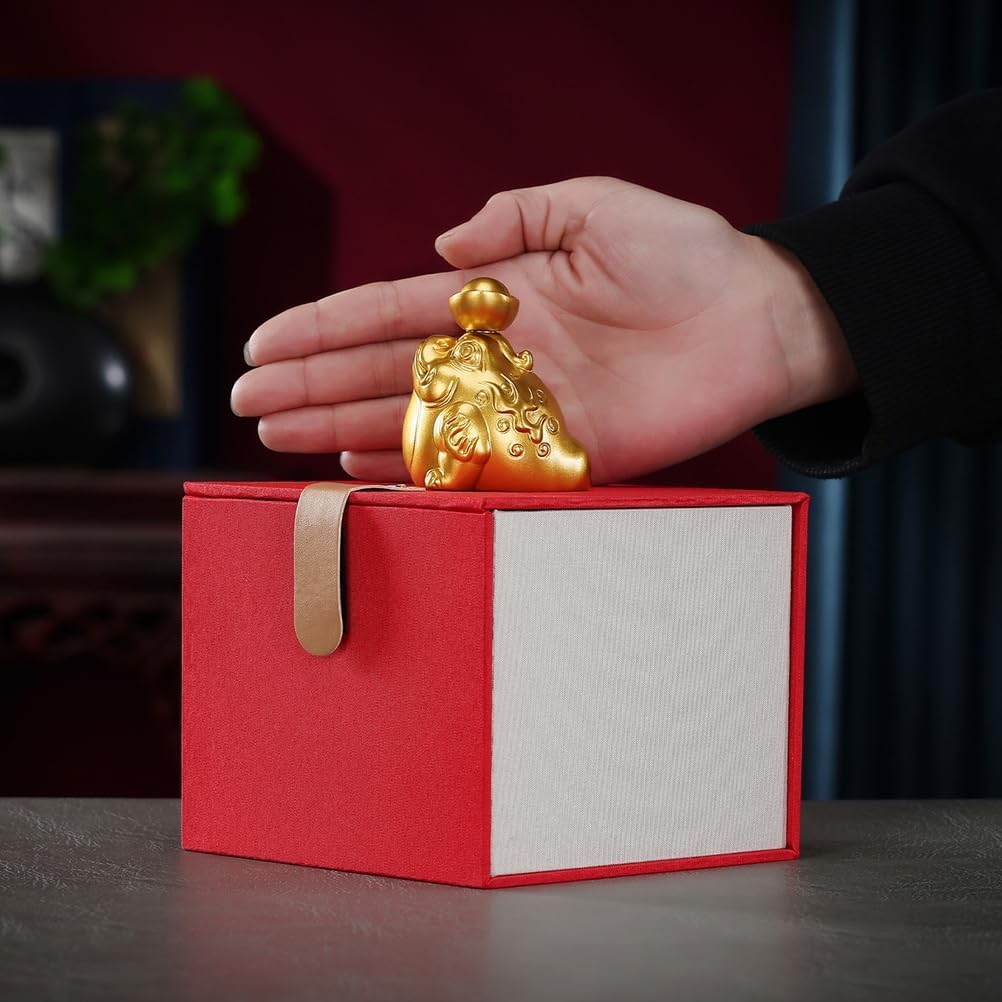 Brass Little Golden Toad Rotating Figurines