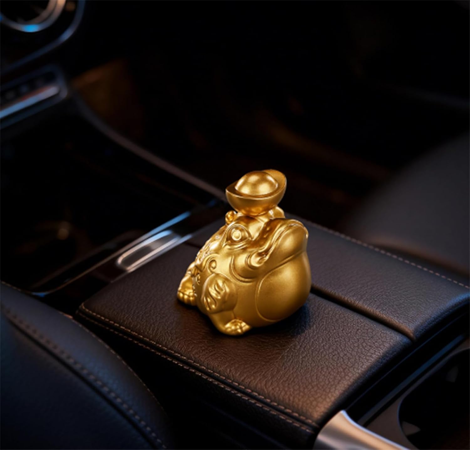Brass Little Golden Toad Rotating Figurines