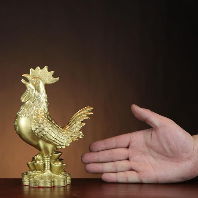 Bronze Hapless Grouse Figurine, Gold Decor