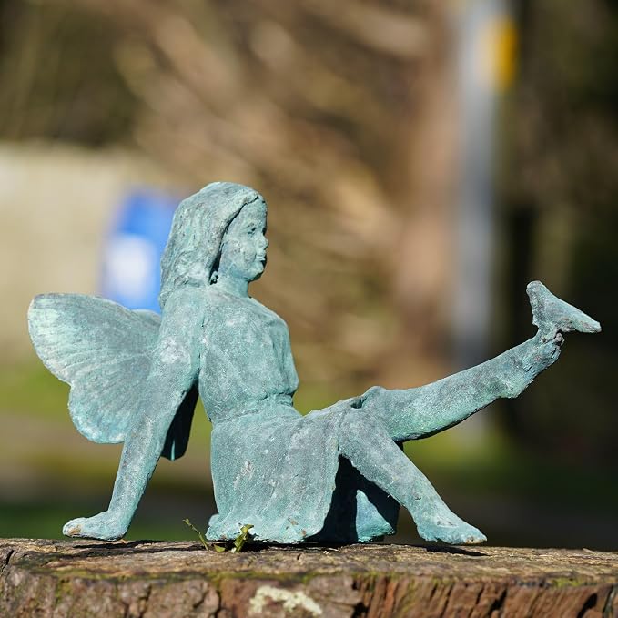 Cast Iron Fairy Statue